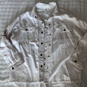 Elan Cream Button-Up Shirt